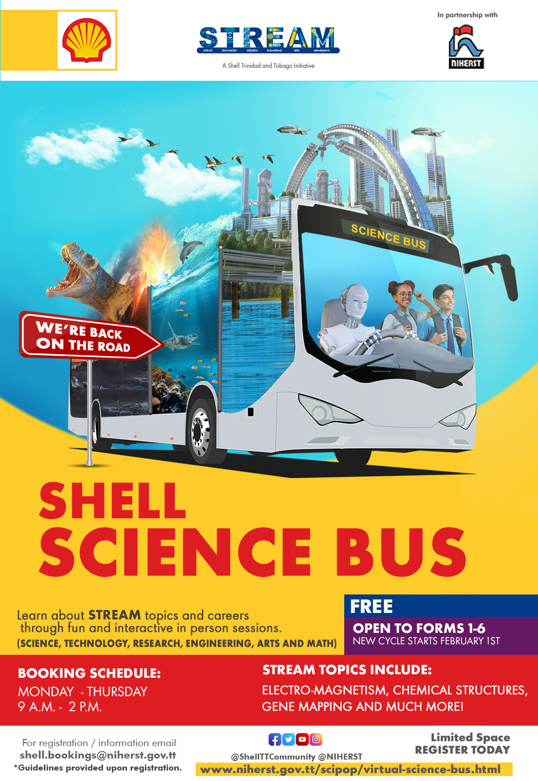 Shell STREAM Virtual Science Bus - powered by NIHERST